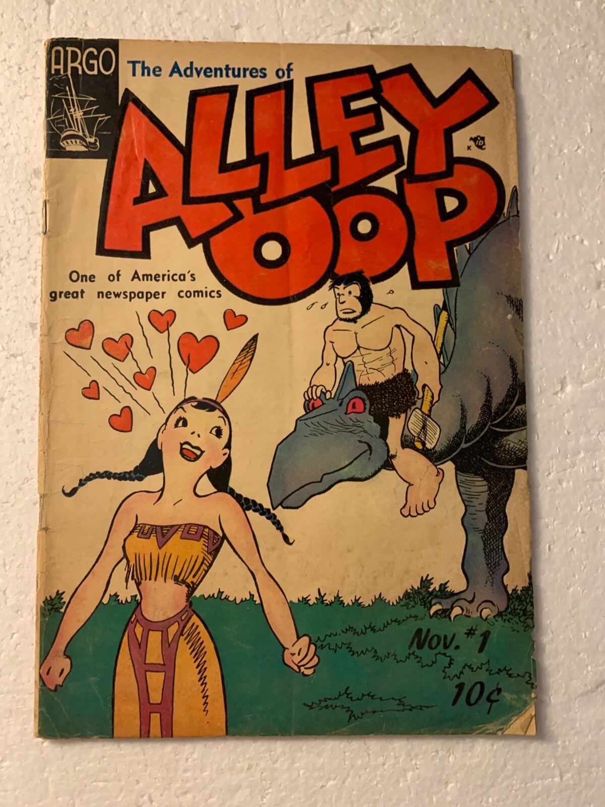 ALLEY OOP #1 VG ARGO COMICS GOLDEN AGE 1955