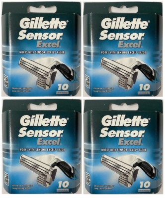 Gillette Sensor Excel Razor Blades - 40 Cartridges