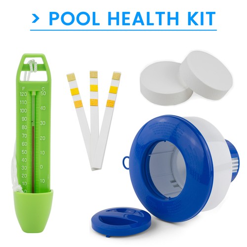 Pool Health Kit for Above Ground Pools Bestway, Intex / 1KG Chlorine