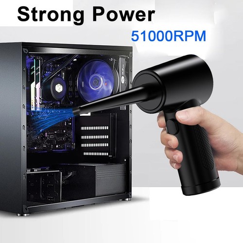 Compressed Air Duster for Computer Keyboard 51000 Rpm USB Charging Mini Electric - Afbeelding 14 van 24