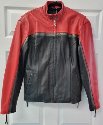 Vintage Harley Davidson LW Large Womens Leather Motorcycle Jacket