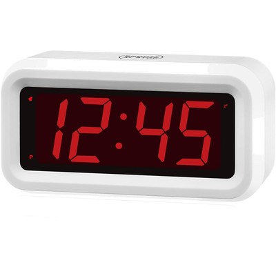 Digitaler Wecker LED Uhr Batteriebetrieben Tischuhr Snooze 3 Helligkeiten