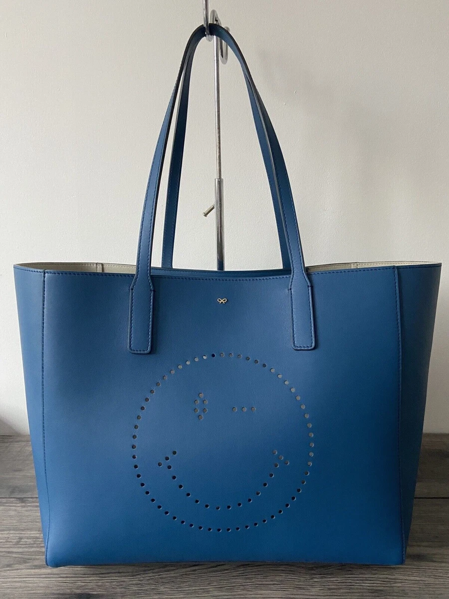 Anya hindmarch top smiley tote