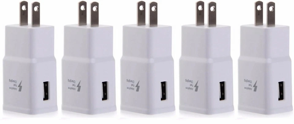 Lote 2A Cargador de Pared USB Carga Rápida Adaptador para Samsung Galaxy S8 S9 iPhone 8 Foto 2 de 4