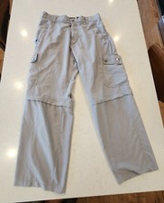 Kikwear K91 Vintage 1990s Men's Convertible Cargo Pants Skater Grey, Size 33