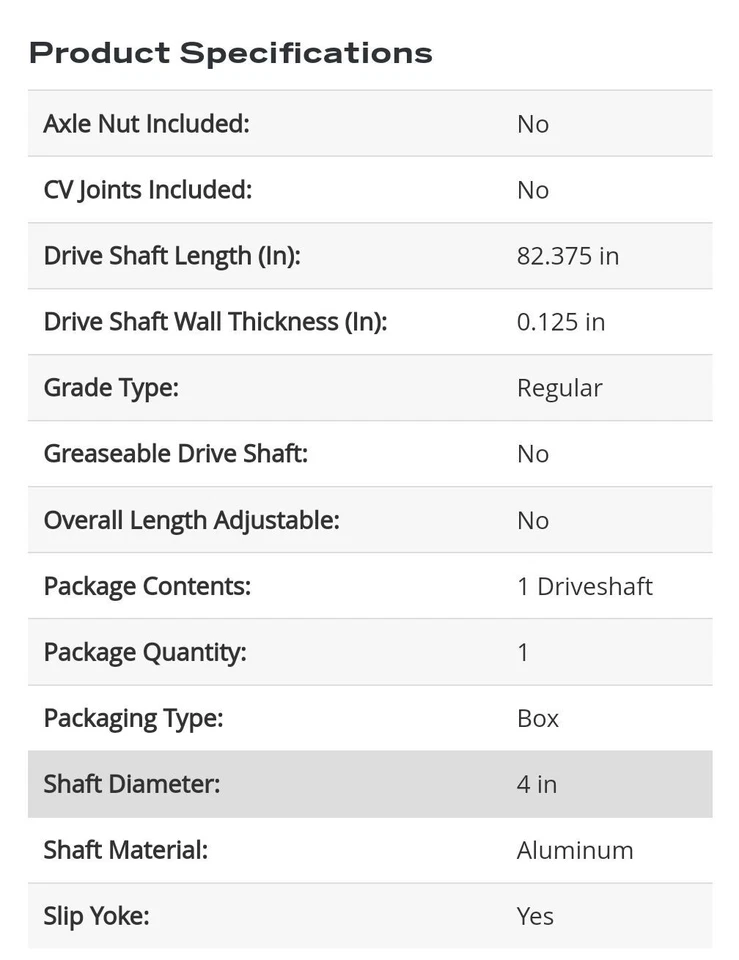 2002-2008 Dodge Ram 1500 -- Drive Shaft Dorman 936-181  - Изображение 3 из 4