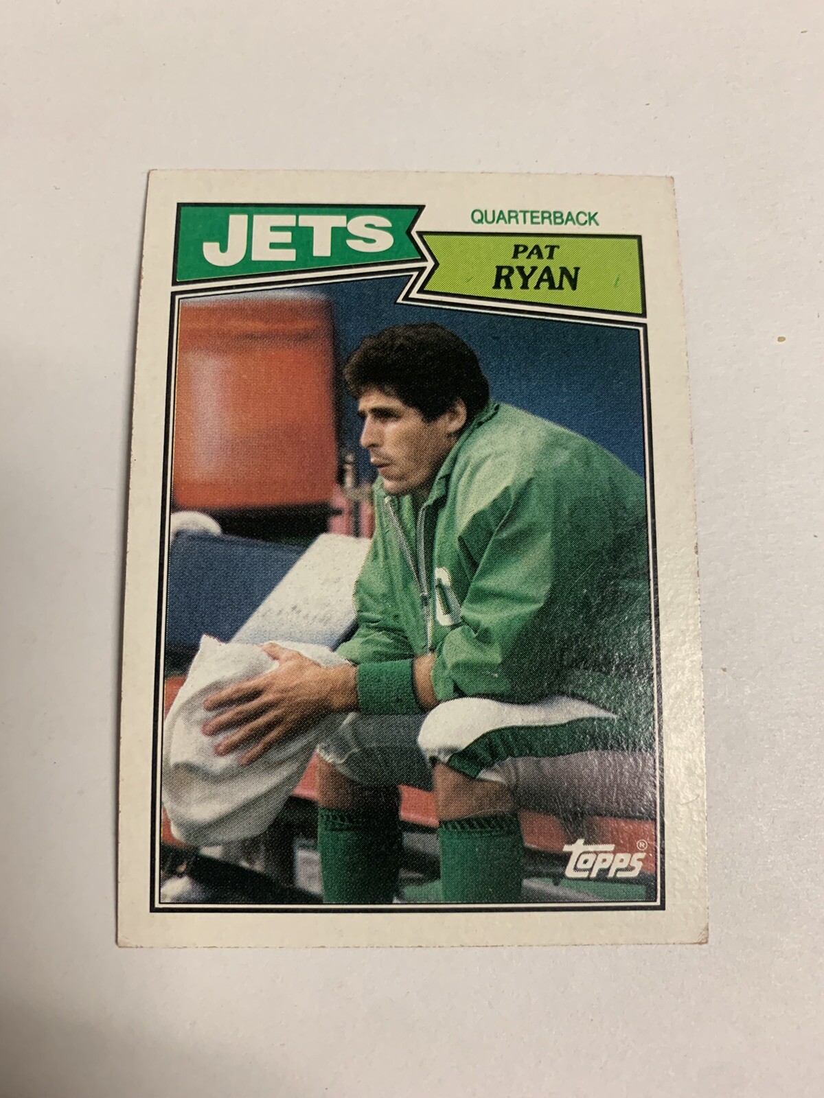 1987 Topps NFL Pat Ryan New York Jets 