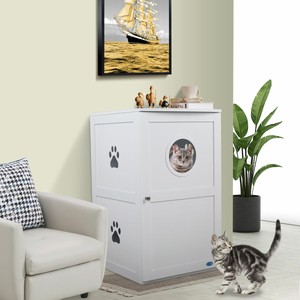 double decker litter box enclosure