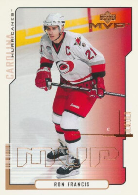 2000-01 Upper Deck MVP #39 RON FRANCIS - Carolina Hurricanes