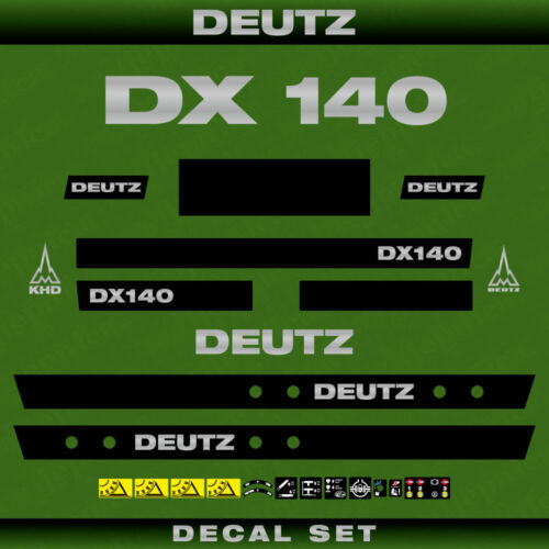 Deutz DX 140 tractor decal aufkleber adesivo sticker set - Picture 1 of 1
