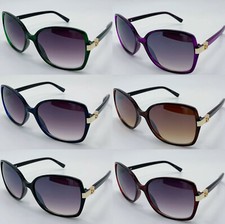 New Womens Fashion Designer Sunglasses Shades Wrap Around Retro Vintage  6637 