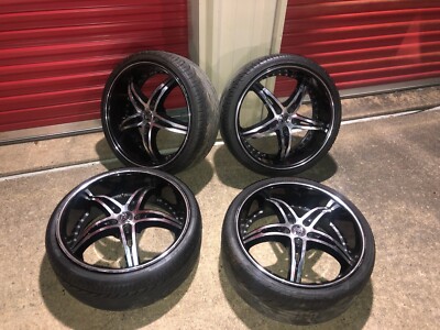 20 inch rims and tires really good tread on tires new low profile 