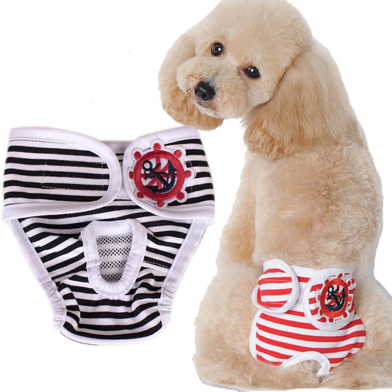 Pet Dog Puppy Diaper Pants Female Nappy Physiological Sanitary Panties Underwear - Image 3 of 4