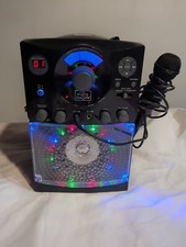 The Singing Machine SML-385 Karaoke System Compact Disc Player Black 1 Mic Works