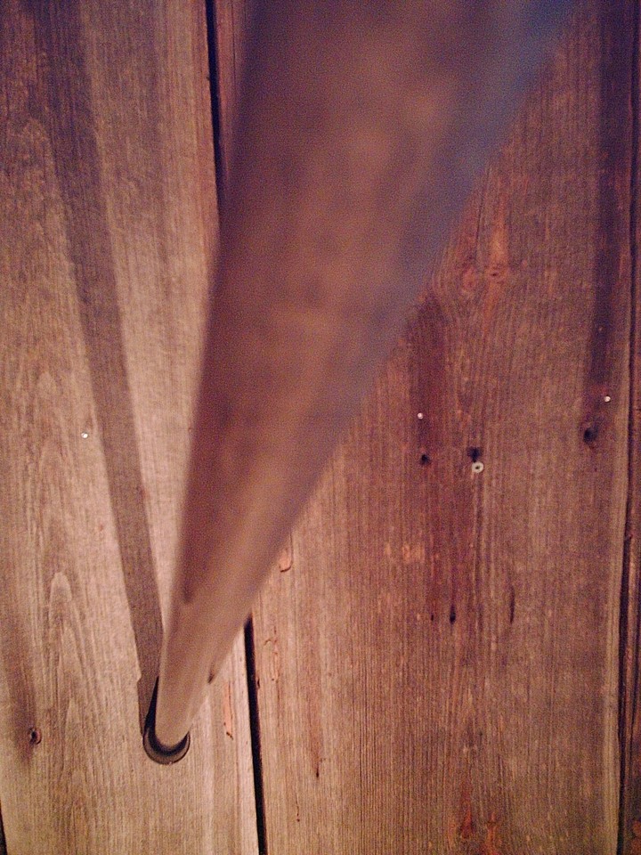 STAG antler handle copper collar walking stick tapered HICKORY Shaft