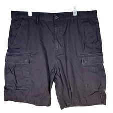 Levi s Men s Cargo Shorts 40 Black 100 Cotton High-Rise Zip Fly Workwear Casual