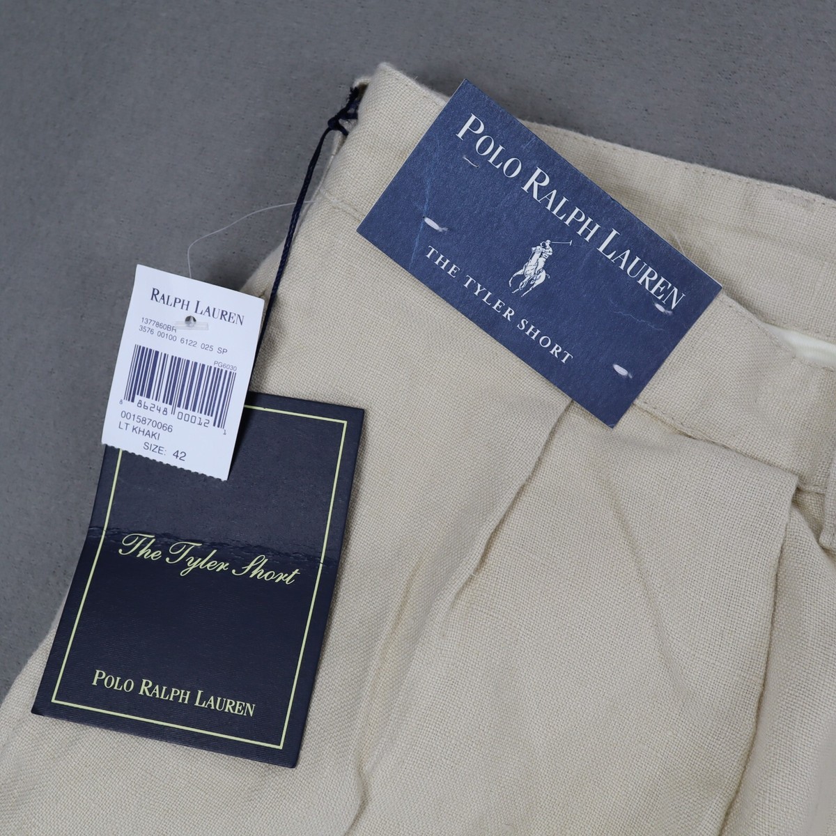 Polo by Ralph Lauren TYLER SHORT リネン New Polo Ralph Lauren Linen Tyler Shorts Men's 42 (42x9) Pleated