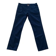 Bonobos Commuter Pants Men 36x34 (Fits 36x33) Navy Blue Tear-Away Side Snaps