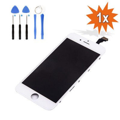 Display für iPhone 6 mit RETINA LCD Glas Scheibe Front Weiß White Weiss NEU