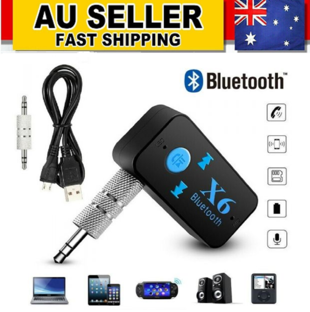AUX Audio Adapter Mini Bluetooth 4.2 Transmitter Receiver Wireless Amplifier AUS