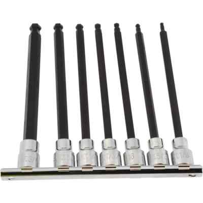 Paramount 7 Piece Ball-End Hex Bit Socket Set: 3/8 inch Drive, 1/8'' to 3/8'' Hex