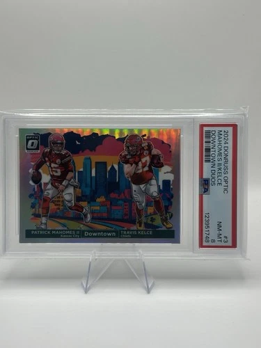 2024 Panini Donruss Optic - Downtown Duos Patrick Mahomes II, Travis Kelce #3