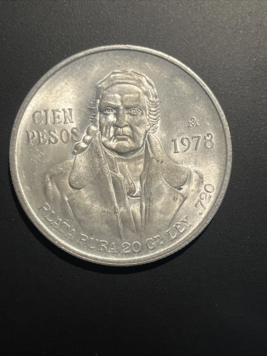 Circulated 100 Pesos Denomination 1978 Mexican Coins (1905-Now