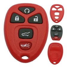 Replacement Key Fob Shell Case Fits for Chevy Suburban Tahoe Traverse GMC red