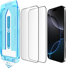 Matte Screen Protector for 16 Pro Max, 2 Pack Tempered Glass, 6.9 Inch anti Fing