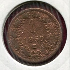 Austria Transylvania  1 Kreuzer 1859 E  minted in KARLSBURG,rare copper coin