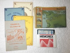 Ultima III: Exodus Video Game for Commodore 64 1983  - Vintage WITH MAP! image