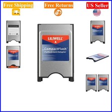 CF Memory Card to PCMCIA Adapter for Type I CF Cards, Silver, Plug & Play