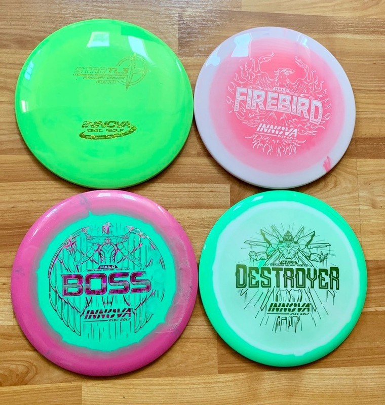 4 Disc Golf INNOVA - FIREBIRD BOSS DESTROYER Halo & STAR TL3 Drivers