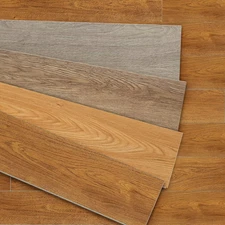 SPC Vinyl Plank Flooring 9 Pieces Easy DIY Luxury Vinyl Flooring Tiles Wood Look