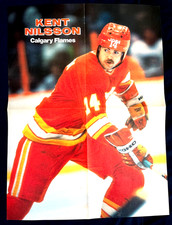 Mike Bossy / Kent Nilsson 16” x 20” Poster, 1980s Hockey Illustrated / NHL