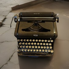 Royal Classic Companion Manual Typewriter Only, No Case, Black thumbnail