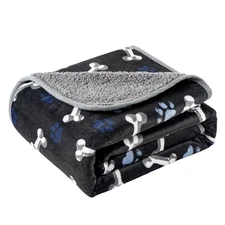 Waterproof Dog Blankets Pet Blanket 50"x60", Soft Fluffy Sofa Car Bed Protect...