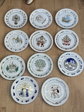 Collection Of  11 SPODE  CHRISTMAS PLATES 1970-1980