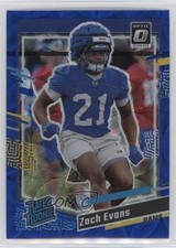 2023 Panini Donruss Rated Rookie Optic Preview Blue Scope Prizm Zach Evans 0m68