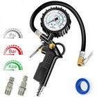 Druckluft Reifenfüller Geeicht Reifenfüllpistole Manometer Luftdruckprüfer 15Bar