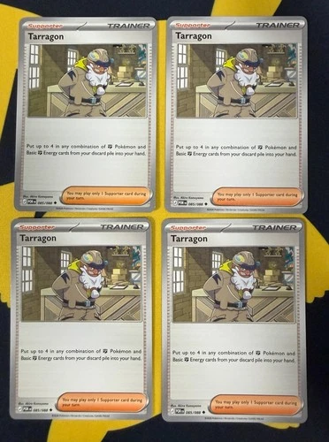 4x Tarragon 085/088 x4 - NM Perfect Order Pokemon Playset ME03
