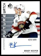2019-20 SP Authentic Future Watch Auto Brady Keeper RC Auto 429/999 #167