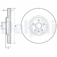 2X Bremsscheibe Vorne FüR Jaguar XE X760 2.0 3.0 15 Bis 26 Delphi Teil PT204