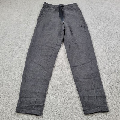 Puma Sweatpants Mens Small Dark Gray Heather Sweats Warm Ups