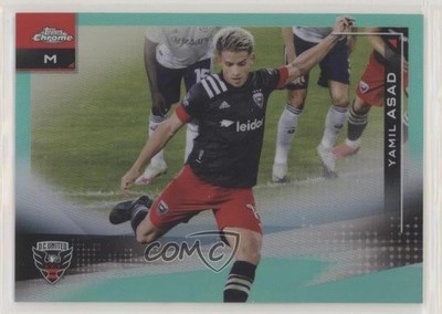 2021 Topps Chrome MLS Aqua Refractor 13/299 Yamil Asad #4 5ya