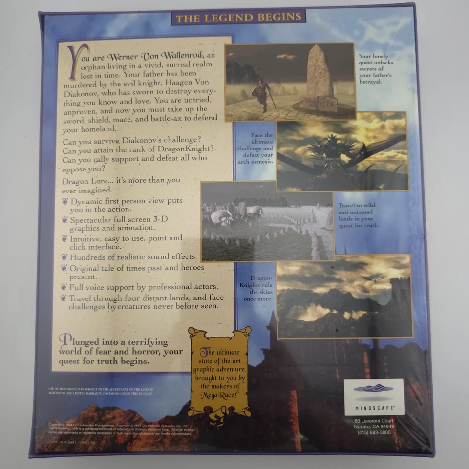 Dragon Lore: The Legend Begins, 1994, Big Box, New & Sealed - Image 3 of 4