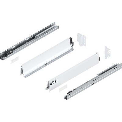 Blum Tandembox antaro M 30kg 500 mm Vollauszug Blumotion-Möbeldämpfer seidenweiß