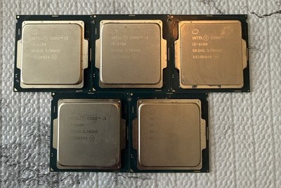 Lot of 5: Intel Core i3-6100 3.70 GHz LGA 1151 Desktop CPU Processor SR2HG
