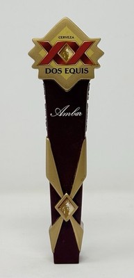 Dos Equis XX Cerveza Ambar Lager 6.75'' Tap Handle - New