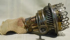 Lot of (3) Unbranded Antique Brass Oil Lamp Burners all with wicks — photo 4